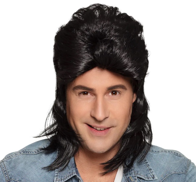 Pruik Jimmy Zwart Met Matje