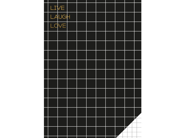Schrift Classy Black A4 ruit 10mm 3 stuks 80 blz 60gr met kantlijn en 170gr omslag - Afbeelding 2