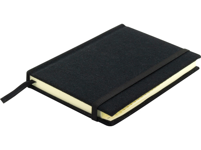 Alfabetboek Kangaro A5 A-Z linnen hard cover zwart, 208     pagina's, leeslint, elastiek - Afbeelding 1