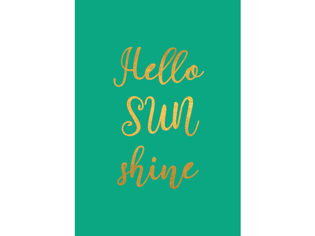 Schrift Hello Sunshine A4 ruit5mm, krimp a 3 stuks - Afbeelding 3