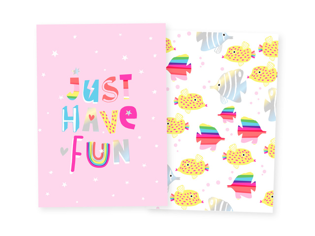 Schrift Funtastic A4 Lijn Pp 2-Uitvoeringen 70 Grams 80 vel