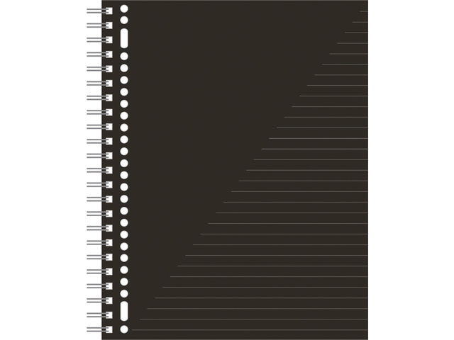 COLLEGEBLOK A4, ZWART