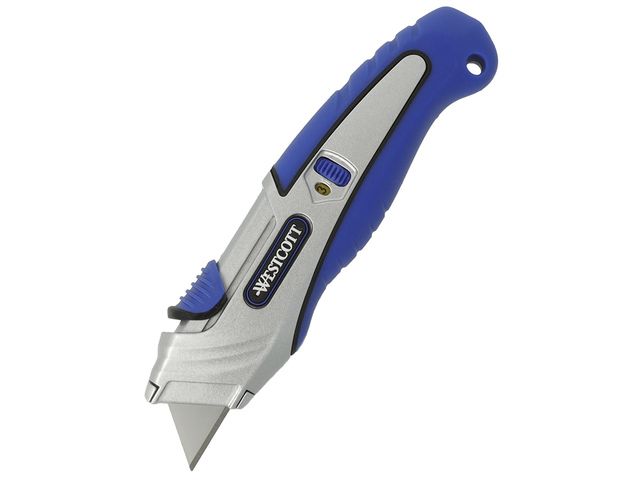 Westcott Veiligheidsmes Blauw/Zilver Incl. 5 Reserve Mesjes 