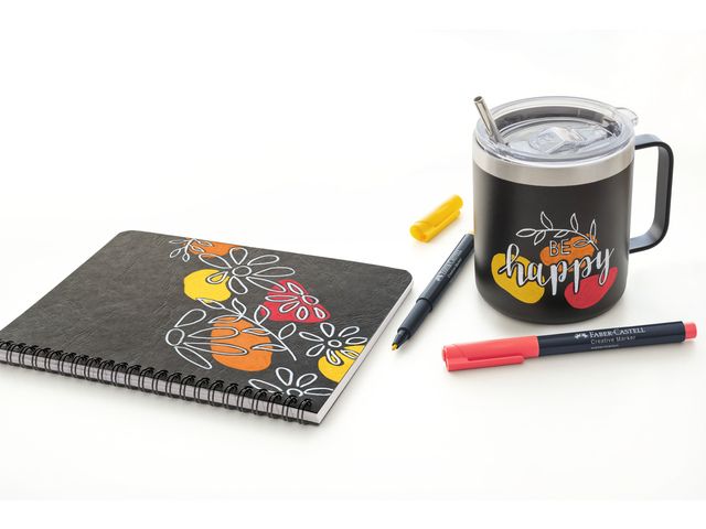 Markers Faber-Castell Summer kleur assorti 6 stuks in etui. - Afbeelding 2