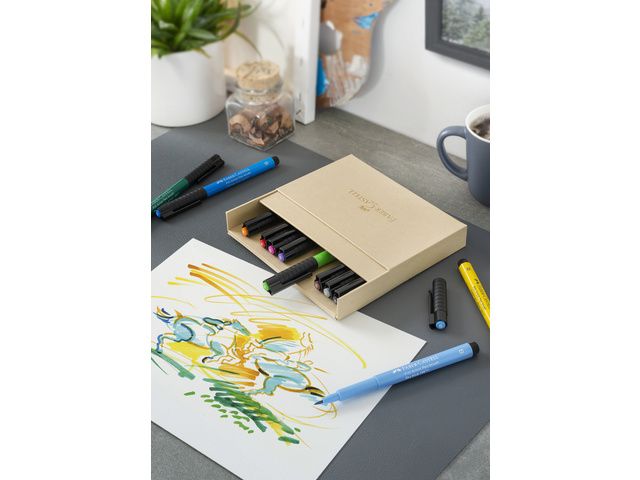 Tekenstift Faber-Castell Pitt Artist Pen Brush 12dlg        studiobox - Afbeelding 1