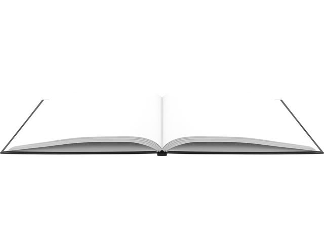 Dummyboek Zwart Hardcover Schetsboek Landschap Kangaro A4 Blanco 80 blad 100grs - Afbeelding 2