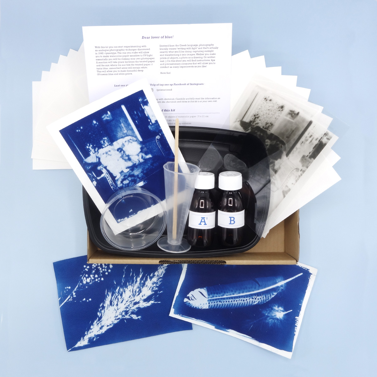 PAR Cyanotype kit - Papier Set - Afbeelding 2