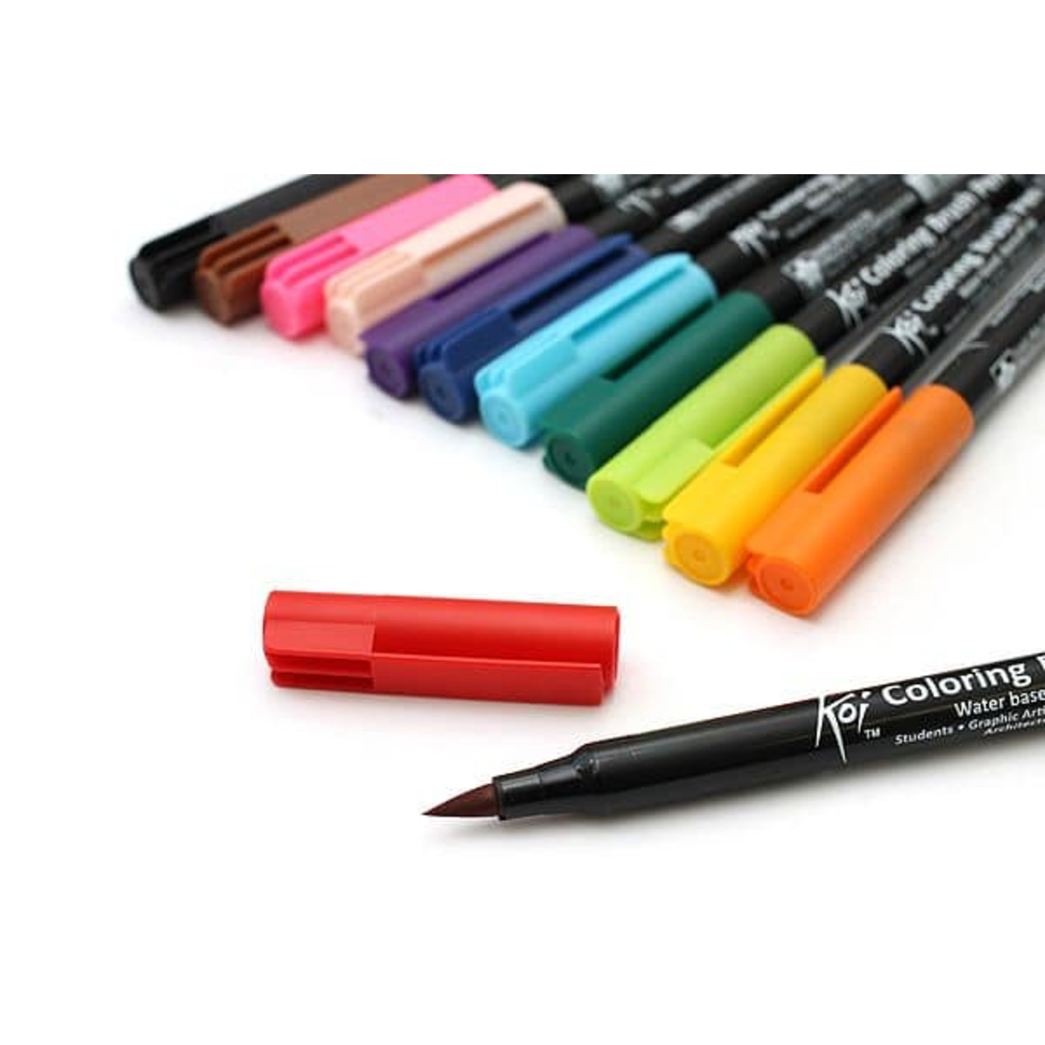 Sakura Koi Coloring Brush Pens - keuze uit 48 kleuren en een blender 