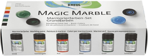 Kreul Magic Marble, Standaardkleuren, 6x20ml