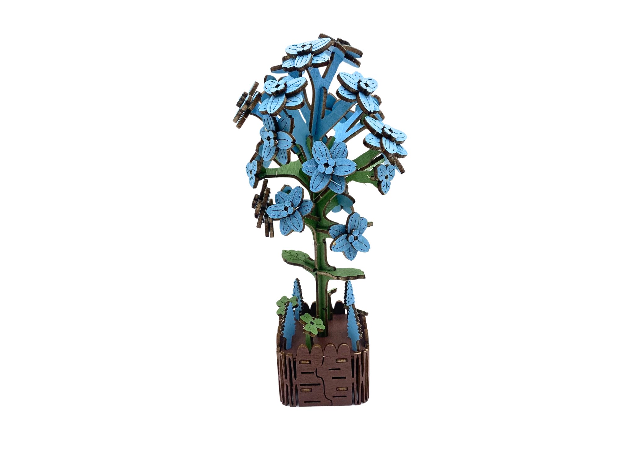 AB DIY Inspirebox, 3D Houten Puzzel, Bloem, Hyacint , 5,5×5,5x20cm