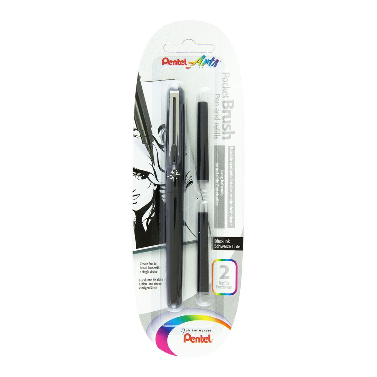 Pentel Arts Pocket Brushpen en vullingen  - Afbeelding 3