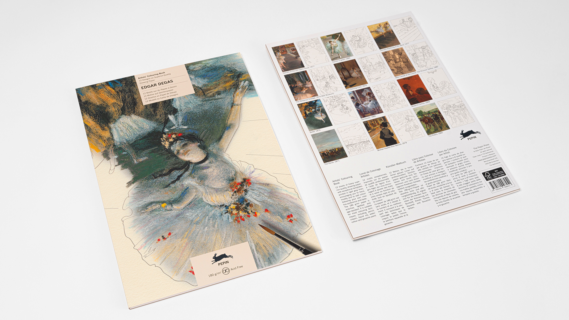 Pepin Artiesten Kleurboek - Edgar Degas - Afbeelding 2