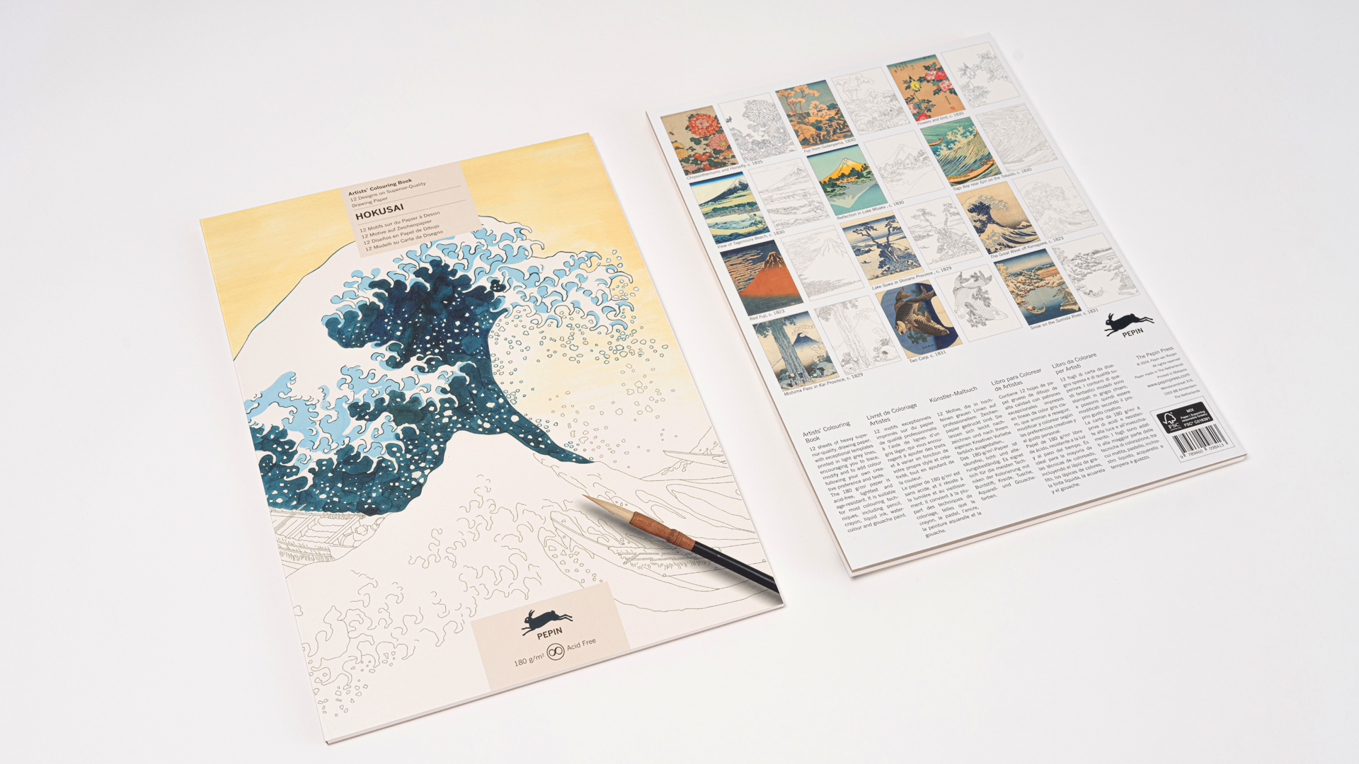 Pepin Artiesten Kleurboek - Hokusai - Afbeelding 2