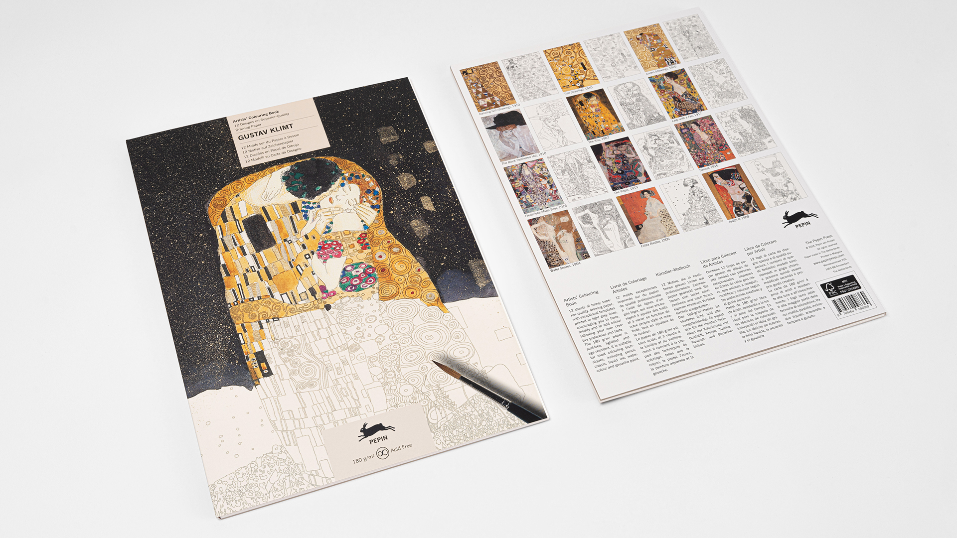Pepin Artiesten Kleurboek - Gustav Klimt - Afbeelding 2