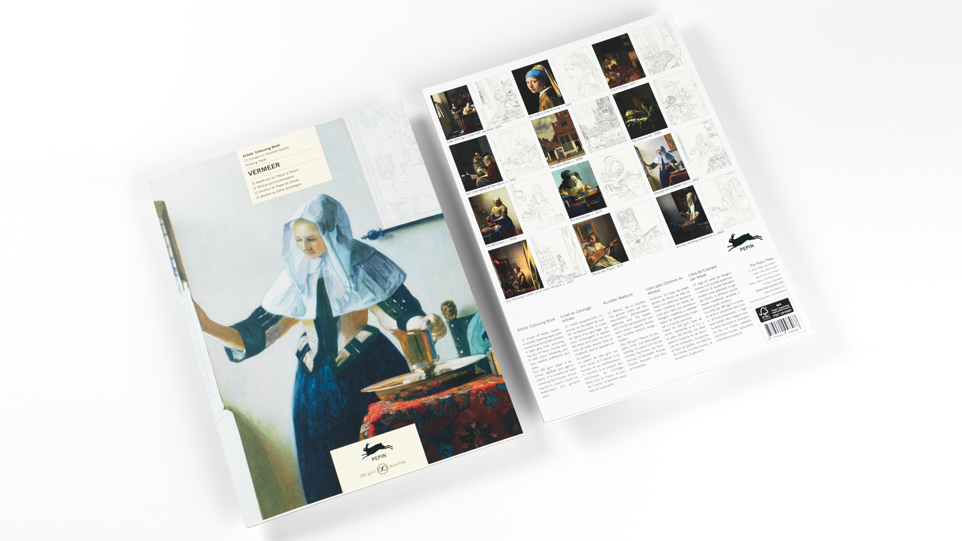 Pepin Artiesten Kleurboek - Vermeer - Afbeelding 2