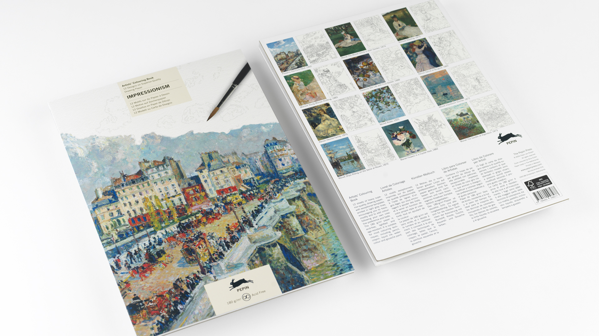 Pepin Artiesten Kleurboek - Impressionisme - Afbeelding 2