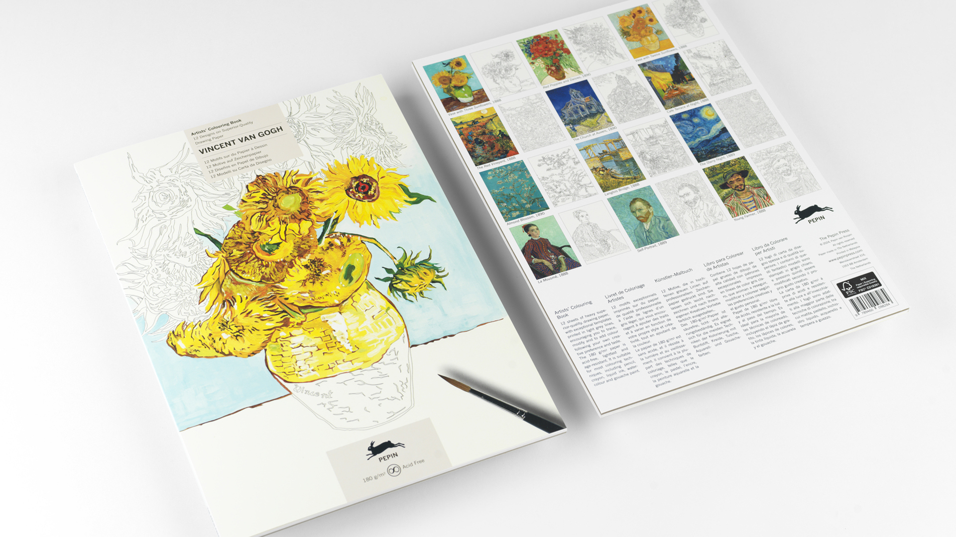 Pepin Artiesten Kleurboek - Vincent Van Gogh - Afbeelding 1