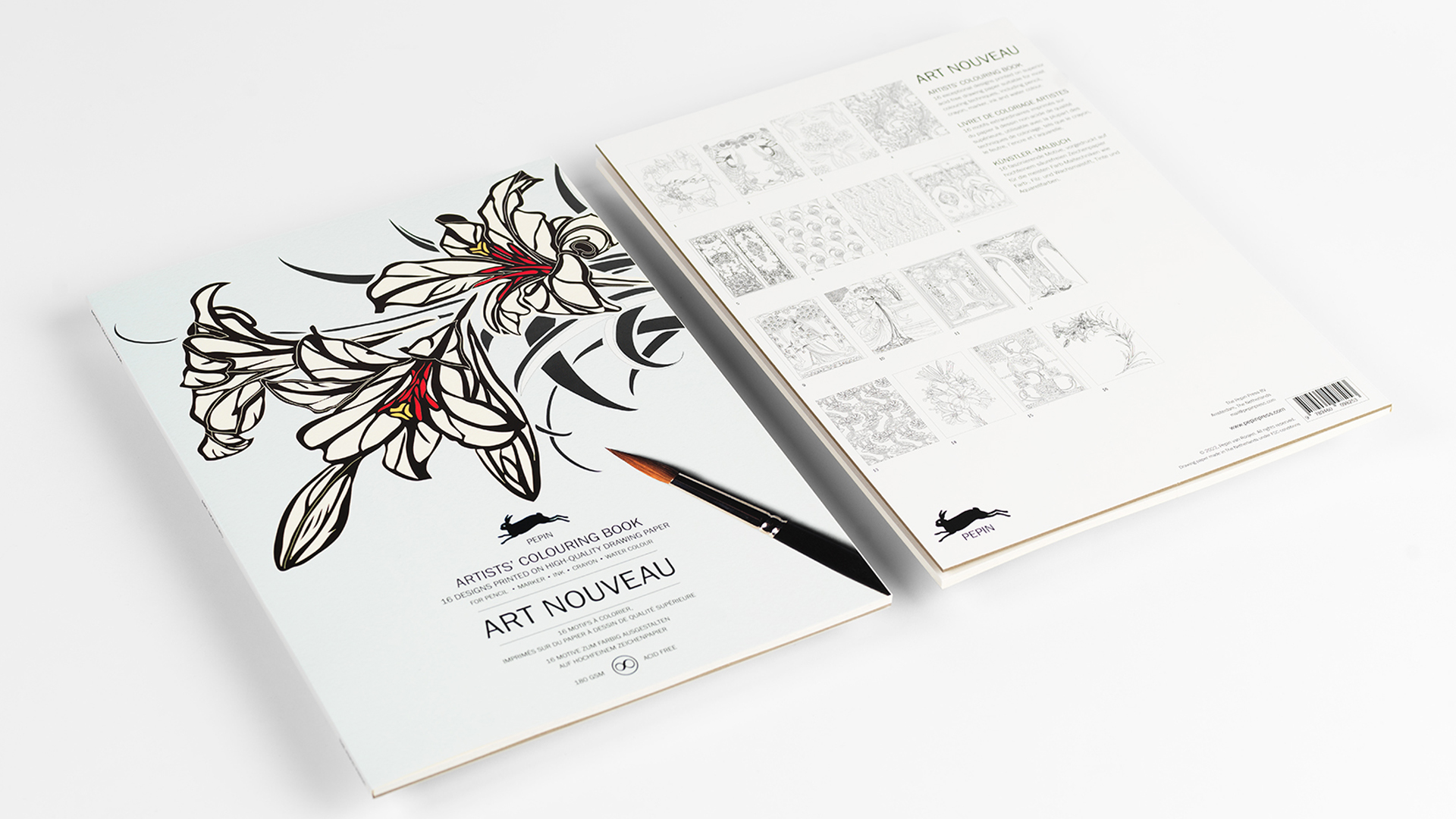Pepin Artiesten Kleurboek - Art Nouveau - Afbeelding 2
