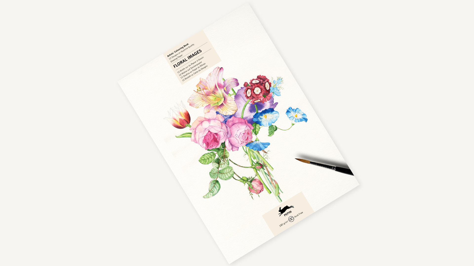 Pepin Artiesten Kleurboek - Bloemen Afbeeldingen