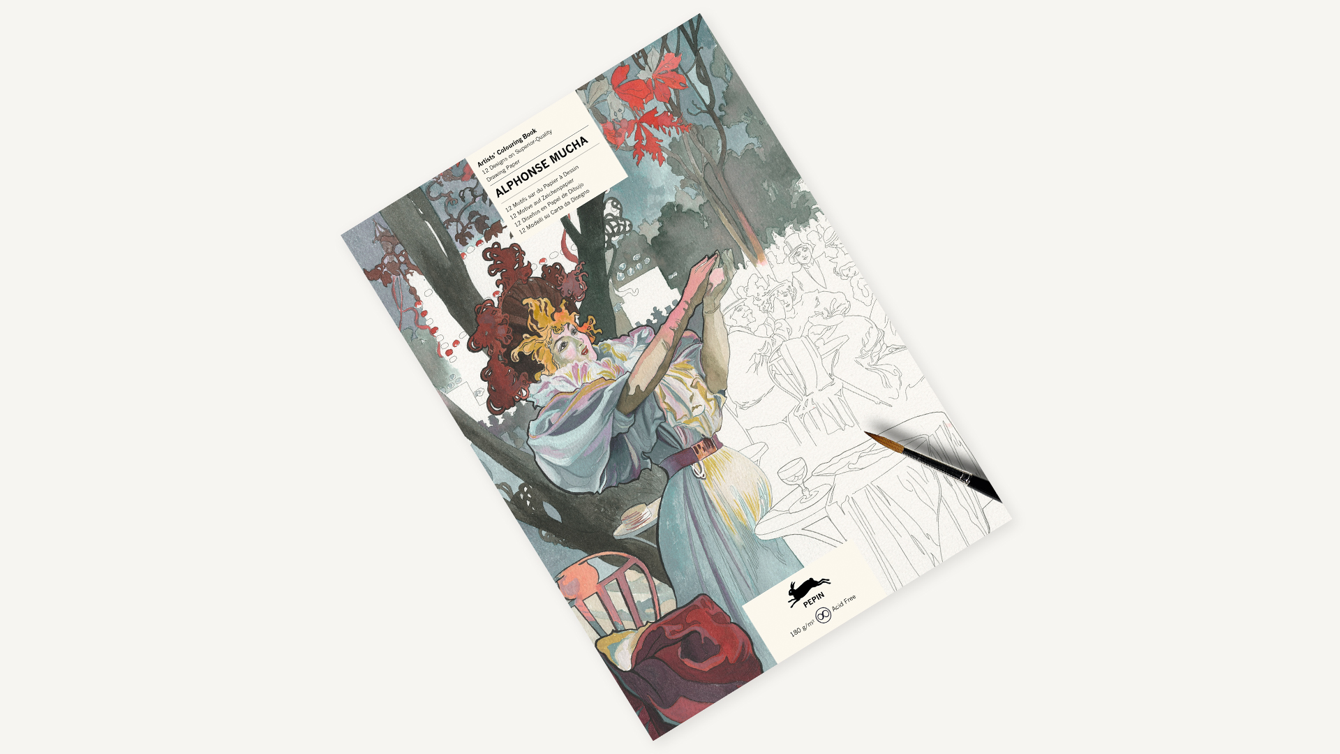 Pepin Artiesten Kleurboek - Alphonso Mucha 