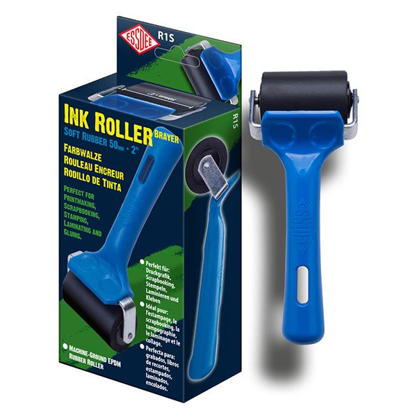 Zacht Rubberen Inkt Roller 5cm Breed