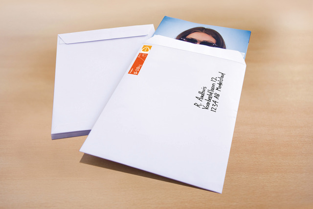 Akte envelop Raadhuis 229x324mm C4 wit gegomd krimp a 10 stuks
