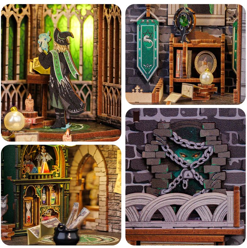AB DIY Cutebee Booknook, Darkness Common Room, 18x11x23cm - Afbeelding 1