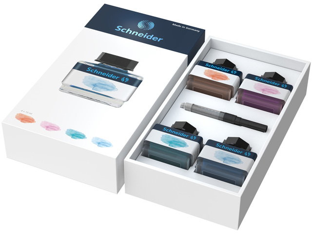 Inktpotje Schneider 15ml pastel Giftbox