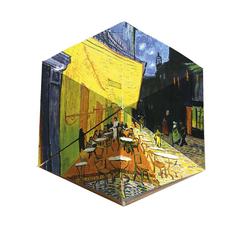 Fridolin Flextangles 4x Papieren 3D Vouwmmodellen Vincent Van Gogh - Afbeelding 5