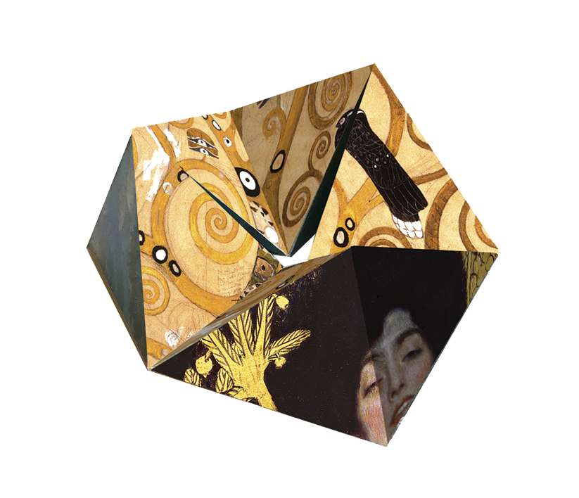 Fridolin Flextangles 4x Papieren 3D Vouwmmodellen Gustav Klimt - Afbeelding 3