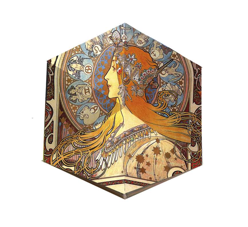 Fridolin Flextangles 4x Papieren 3D Vouwmmodellen Art Nouveau - Afbeelding 5
