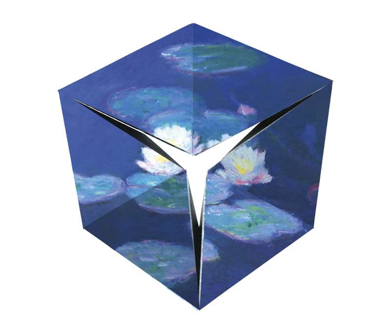 Fridolin Flextangles 4x Papieren 3D Vouwmmodellen Claude Monet - Afbeelding 2