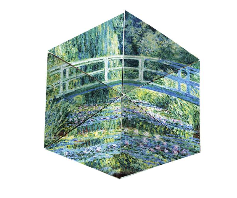 Fridolin Flextangles 4x Papieren 3D Vouwmmodellen Claude Monet - Afbeelding 4