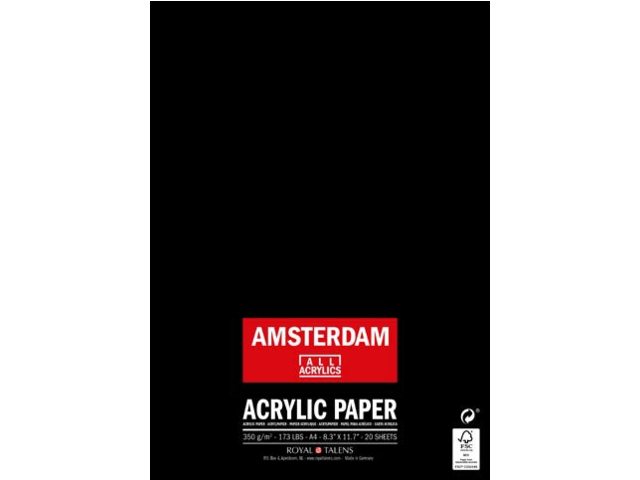 Amsterdam Acrylpapier A4 - 21 x 29.7 cm - 350 g - 20 vellen - FSCM70