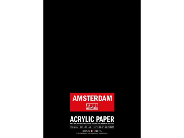 Amsterdam Acrylpapier A3 - 42 x 29.7 cm - 370 g - 20 vellen - FSCM70