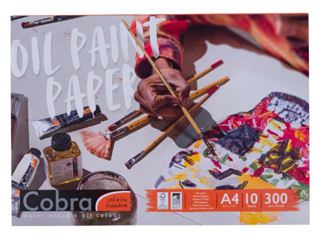 Cobra Olieverfpapier A4 - 29.7 x 21 cm - 300 g - 10 vellen - FSC-MIX