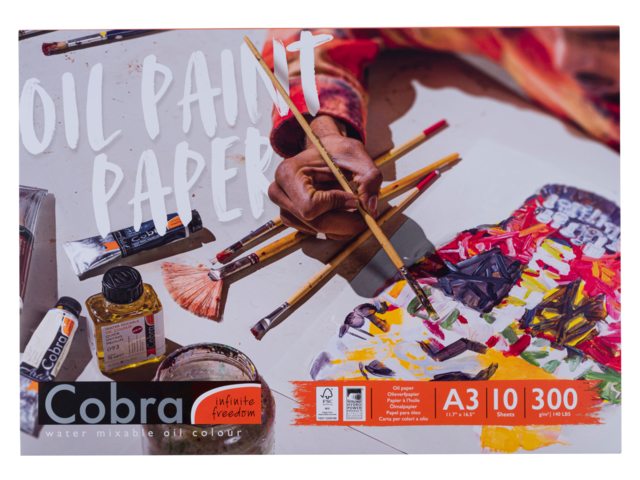 Cobra Olieverfpapier A3 - 42 x 29.7 cm - 300 g - 10 vellen - FSC-MIX