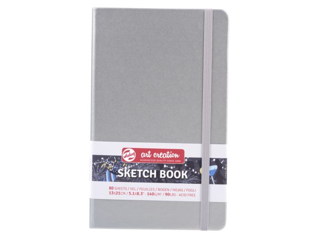 Talens Art Creation Schetsboek Blinkend Zilver 13 x 21 cm 140 g 80 Vellen