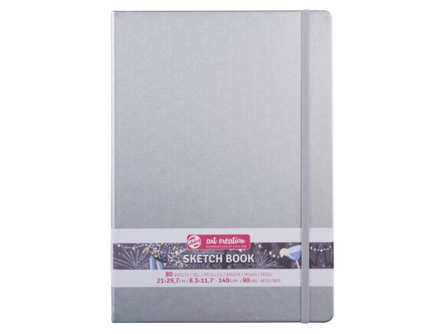 Talens Art Creation Schetsboek Blinkend Zilver 21 x 29.7 cm 140 g 80 Vellen