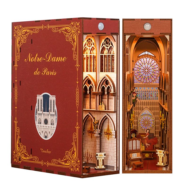 AB DIY Book Nook Boekensteun Notre Dame de Paris 18x8x24,5cm