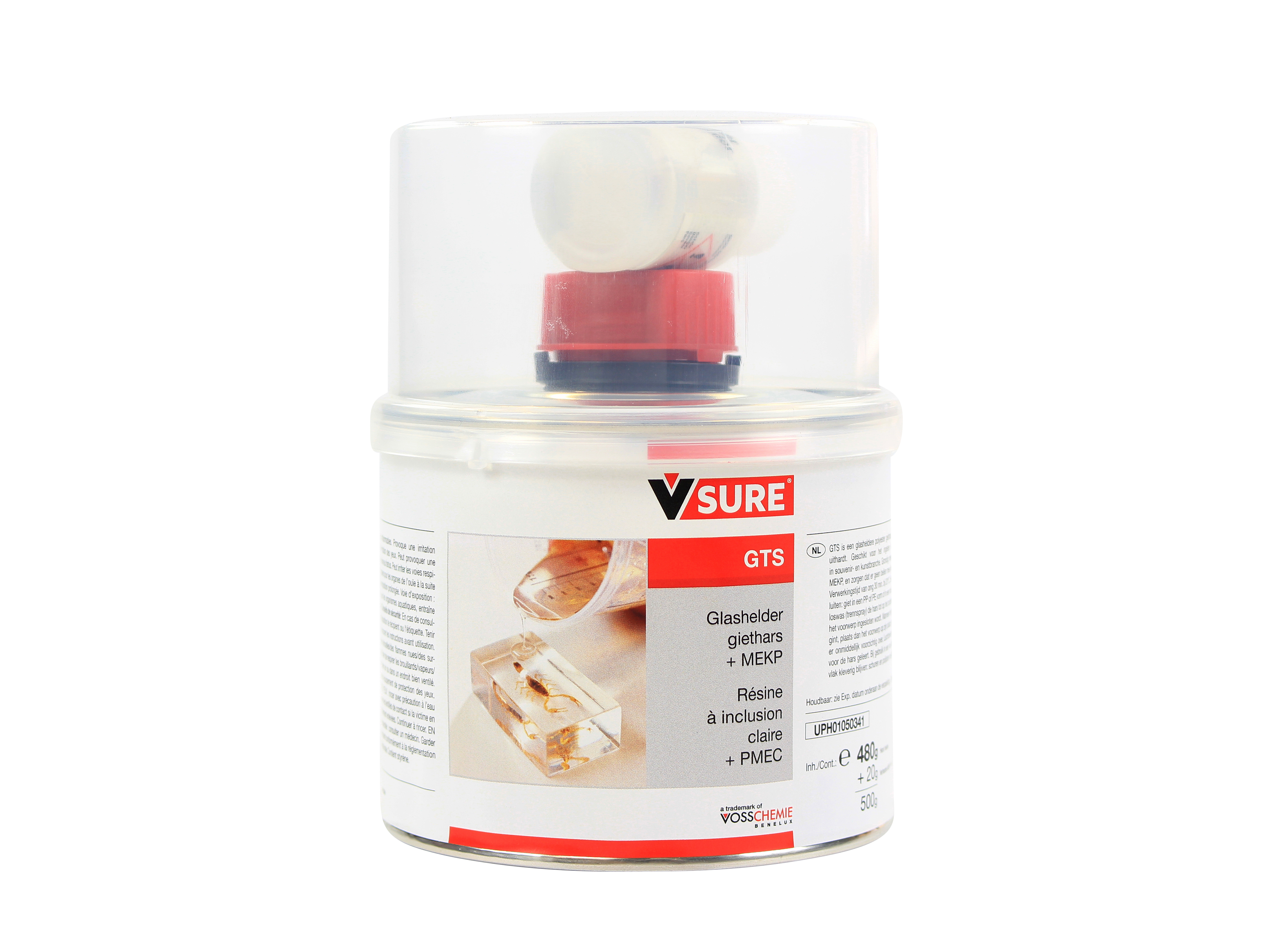Transparante Giethars GTS + Mekp  0.5 KG voss