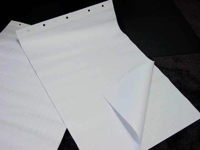 Flipoverpapier Quantore 65x98cm 50vel opgerold in verzenddoos. - Afbeelding 1