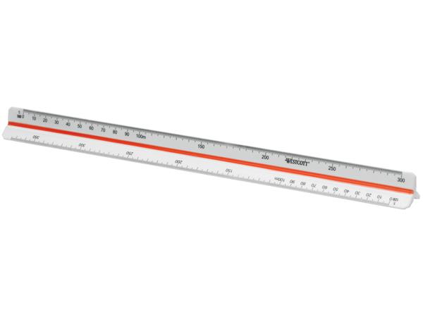Schaalstok Schaalliniaal Westcott 30cm 1:100/200/250/300/400/500