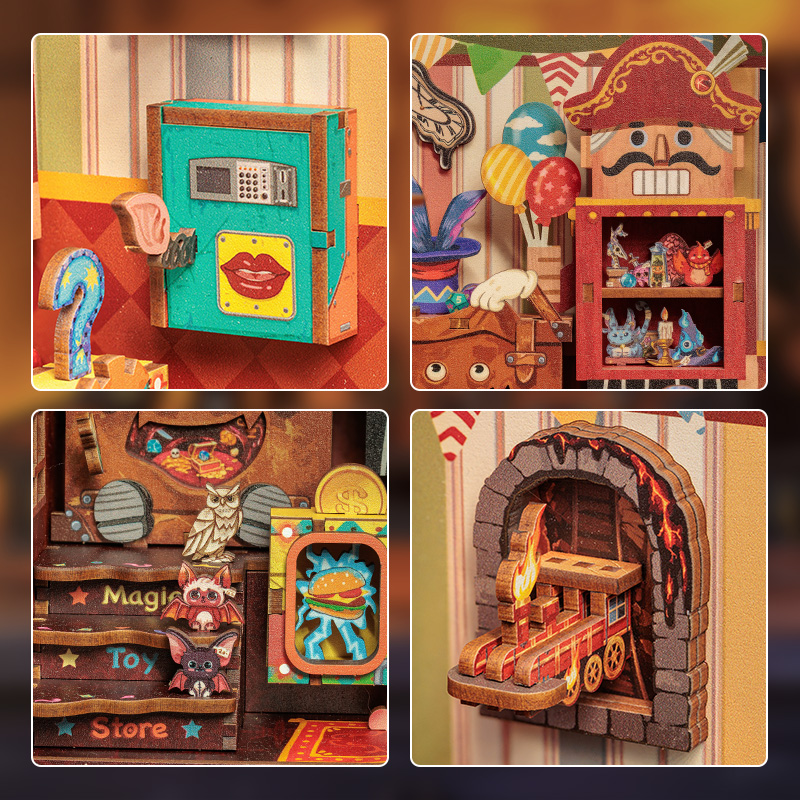 AB DIY Cutebee, 3D Booknook, Amazing Toy Store, 11,5x10x17cm - Afbeelding 4