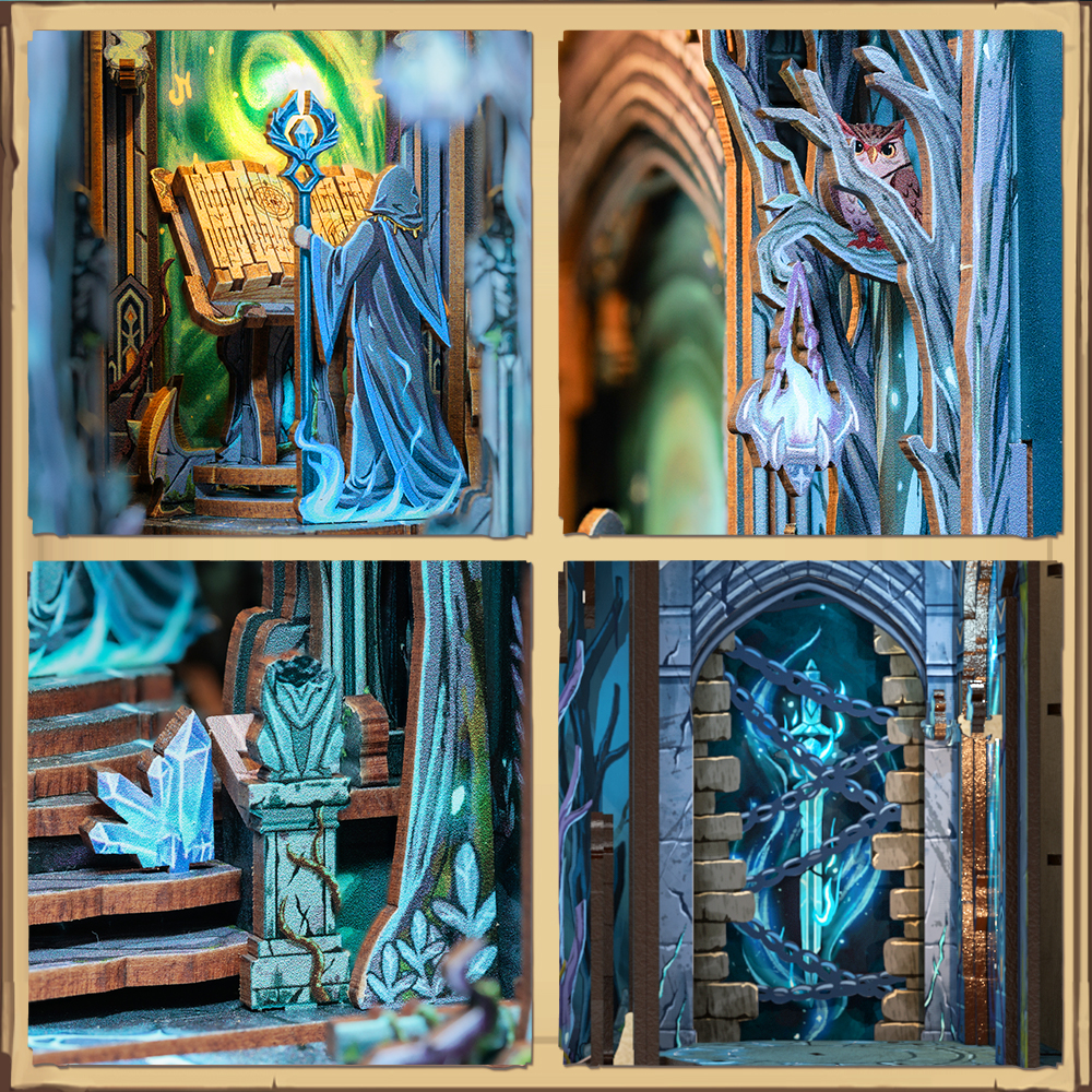 AB DIY Cutebee Booknook, The Gate of Wonderland, 16x8x21,7cm - Afbeelding 7