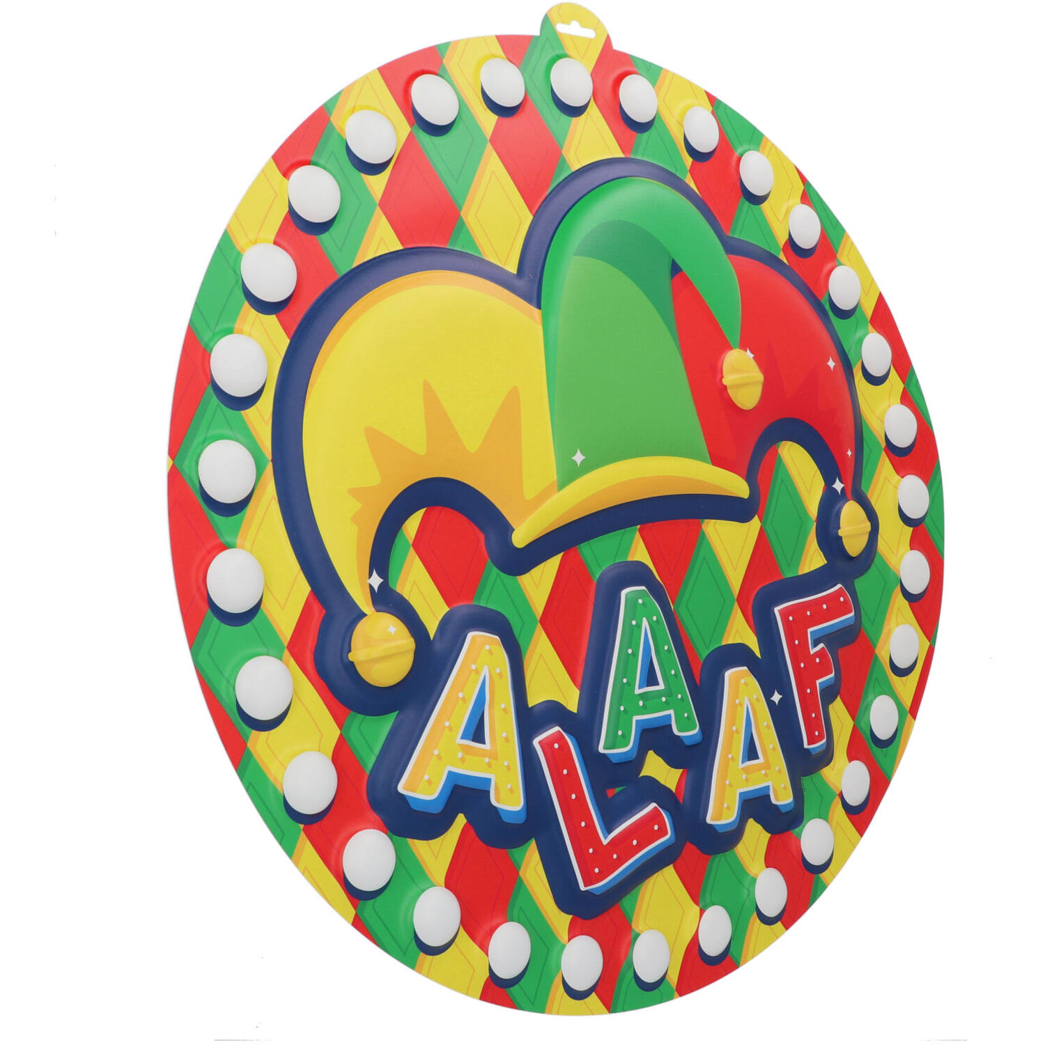 Deurbord Alaaf 58cm Plastic - Afbeelding 2