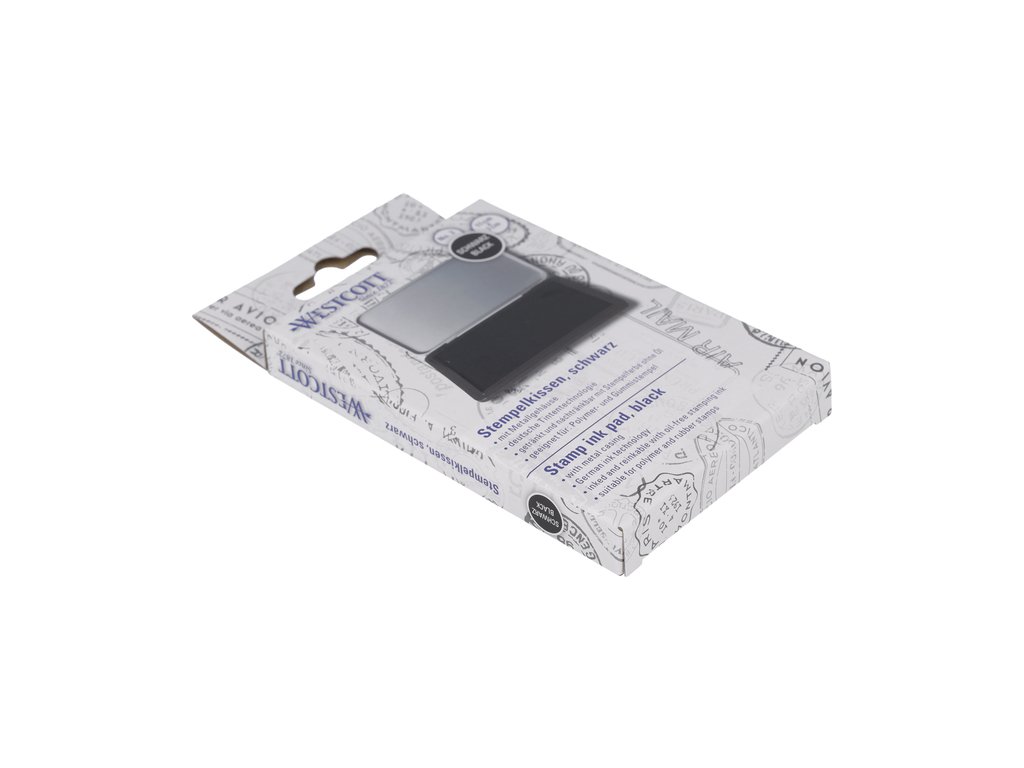 Stempelkussen Westcott Zwart 11x7cm - Afbeelding 2