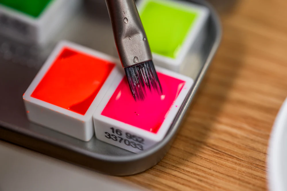 Schmincke Akademie Aquarelverf Halve Napjes NEON - Keuze uit diverse kleuren - Afbeelding 2