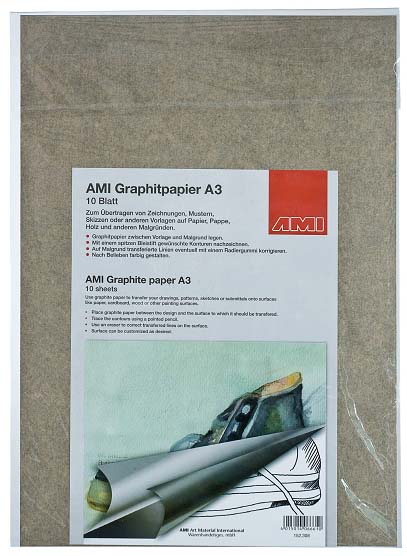 AMI Grafietpapier A3, 10Bg., zwart