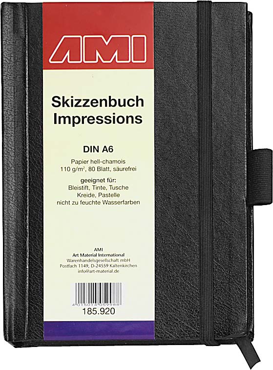 Schetsboek Impressions 110g, A6, 80Bl.